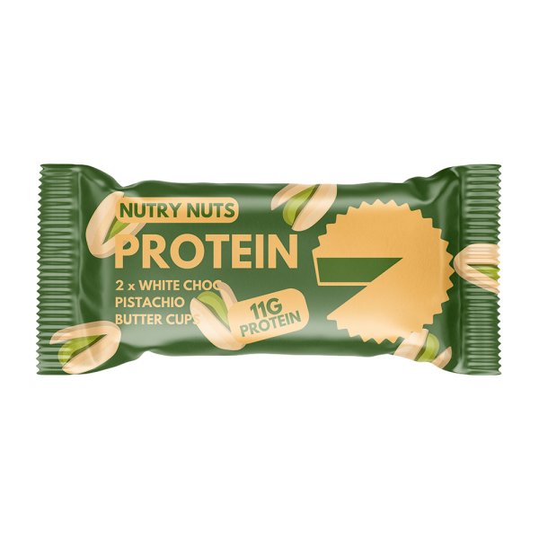 NUTRY NUTS Protein Peanut Butter Cups, White Chocolate Pistachio
